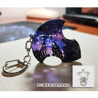Game FF14 FANTASY XIV Emet-Selch Keychain Amaurot Night Sky Keyrings Bag Clothing Docor Collection Cosplay Fans Gift