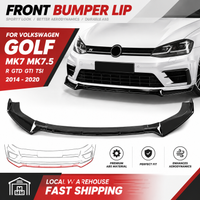 Frontstoßstange, Frontlippe, FÜR Volkswagen Golf MK7 MK7.5 R GTD GTI TSI 2014-2020 Frontsplitter Spoilerlippe Karosserie-Kit.