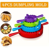 4pcs Professional DIY Dumpling Mold Dough Press Wrapper Molds Pastry Mould Shaper Pierogi Maker Cookies Kitchen Accessories Tool