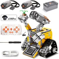 687PCS Robot Motorized High-tech APP RC Robot Motor Power Functions DIY Educational Building Block Model For Children Toys Gift
