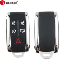 YIQIXIN 5 Buttons Remote Car Key Shell Fob Case Cover For Jaguar X XF XK JF XJ XE XJL X-Type S-Type 2007 2008 2009 2010 2012