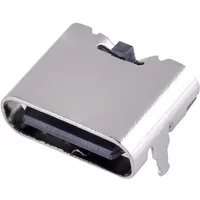 10Pcs 2 Pin USB 3.1 Type-C Female Connector Socket, Micro Type C Power Jack Dock Port Replacement, Mobile Phone Charging Port