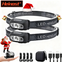 Mini Strong Light Headlamp Led Night Fishing Torch Rechargeable Head Lamp Outdoor Waterproof Portable LED Sensor HeadLight