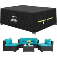Black 420D Outdoor Waterproof Patio Furniture Cover, UV-Protective Cover , Protects Your Outdoor Patio Furniture