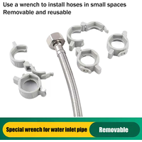 New 4/10Pcs Faucet Hose Wrenches Plastic Mechanical Water Supply Wrench For Toilet Angle Valve Removable Installation