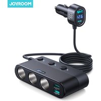 Joyroom 139W Cigarette Lighter Car Charger 7 in 1 Fast Charging Car Phone Charger PD/QC3.0 Multi-Ports USB C Car Charger Adapter