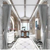Rideau de douche rétractable, aucune proposition, plus récent