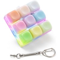 9 Key Ceramic smooth keycaps Fidget with RGB Light Keyboard Clicker Fidget Toy Stress Relief Fidget Clicker Clicky Fidget Toys