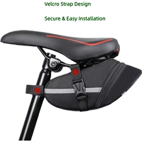 AliExpress NONE Universal Cycling Saddle Bag with Reflective Strips | Waterproof Seatpost Bag for Quick Installation on MTB & Road Bikes