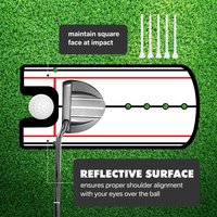 *Golf Putting Practice Mirror Putting Mirror Alignment Training Aid Golf Practice Putter Mirror Eye Line