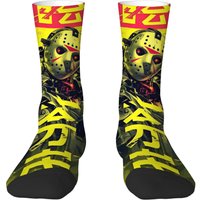 Japanese Cyberpunk Cartoon Anime Style Men Mid-calf Socks Horror Dark Style Color Blocking Trendy Dark Style Street Party Socks