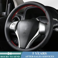 Car Steering Wheel Cover Leather For Nissan Teana Altima 2013-2018 X-Trail Qashqai 2014-2018 Rogue 2014-2016 Pulsar 2015-2018