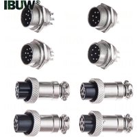 PCB Mount GX16 Circular Aviation Connector 2-10Pin 4P 5P 6P Male Female Waterproof Plug Socket for Circuit Board