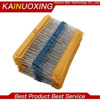 100pcs 1/4W 1R~10M 1% Metal film resistor 100R 220R 1K 1.5K 2.2K 4.7K 10K 22K 47K 100K 100 220 1K5 2K2 4K7 ohm resistance