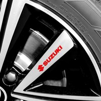 4pcs PVC Car Wheel Rim Door Handle Decoration Stickers For Suzuki Swift Vitara Grand Jimny SX4 Alto Samurai Auto Accessories
