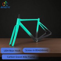 27.5 Carbon fiber Gravel road bike frame,Thru-axle Full Hidden cable Flat mount Disc Brake Gravel Bike Frame 700Cx47Tire