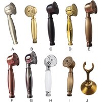 Vintage Retro Handheld Shower Head Portable Bath Faucet Sprayer High Pressure Hardware Accessory Hand Showers Bracket Holder