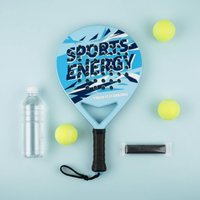 Junior Padel Racket Large Sweet Area ABS Padel Paddle Sports Equipment Shock Absorbing Strong Bounce for Beginners, Outdoor