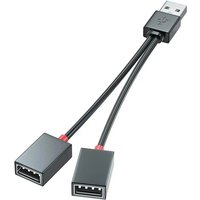 1 In 2 Out USB HUB Car USB Splitter Cable USB Multi-functional Adapter USB Charging Cable Adapter For Laptop Tablet Smart Phone