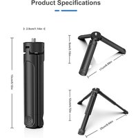 Mini Tripod Stand for DJI Gimbal Handle Grip Stabilizer DSLR Camera Monopod Tabletop Handheld with 1/4” Screw