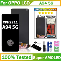 6.43" Display For OPPO A94 5G CPH2211 LCD Display With Frame Touch Screen Digitizer Assembly A94 5G Screen Replacement
