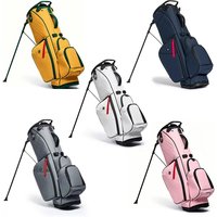 Lightweight 14-segment golf rack bag with double shoulder strap system, spacious storage bag, stable stand