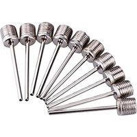 AliExpress NONE 10/20/100Pcs Ball Air Needle Stainless Steel Pump Pin Basketball Inflating Pump Needle Football Inflatable Valve Adaptors Nozzle