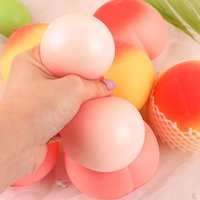 Peach SquishyStress Ball Portable Stretchy Nice Squishys Toys Fidget Sensory Toys For Birthday Holiday Spring Party Gifts