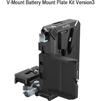 SmallRig 5315 V-Mount Battery Mount Plate Kit for Sony Canon for DSLR Camera w Arca-Swiss Plate LCD Screen Protection Bracket