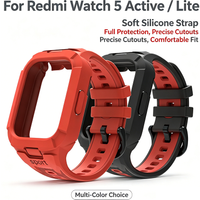 Hülle+Armband für Xiaomi Redmi Watch 5 Active/Lite Rundum-Schutz Stoßfänger-Abdeckung Schutzhülle Armband für Redmi Watch 5 Active/Lite