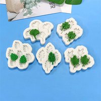 Turtle back leaf maple leaf fan leaf four-leaf silicone mold leaves series creative decoration DIY chocolate candy mold