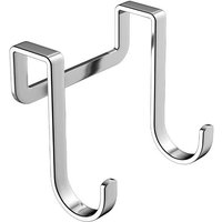 Stainless steel double S-shaped hook non-punching strong load-bearing door rear multi-functional cabinet door storage hanger