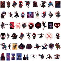 50pcs Miles Morales Cartoon Graffiti Stickers Luggage Water Cup Stationery Scooter Laptop Refrigerator Decoration DIY Decals