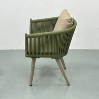 Outdoor Furniture Garden Chairs Rattan Garden Chair Green Weave Design Comfort Cushion Garden Furniture Outdoor Chair