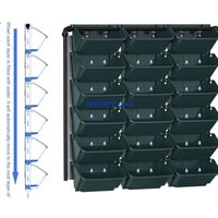 367A Waterproof Plastic Plant Pot Vertical Wall Mounted Flower Pot Plant Container For Various Plant Cultivation Balcony Use