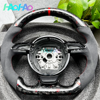 Red forged steering wheel, high-quality carbon fiber, suitable for Audi A1 A7 A6 C7 RS5 RS6 RS7 2012-2018 models