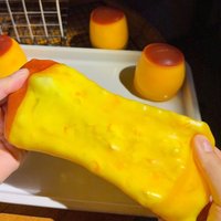 Crispy Squeeze Blocks Caramel Pudding Crunchy Moldable Stress Ball Fidget Ornament Filled ASMR Anti Stress Ornament for Adults