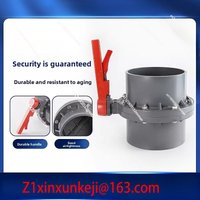 UPVC/PVC Plastic Integrated PVC Seaside Breeding Plastic Butterfly Valve DN110