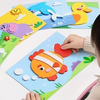 3D Stickers for Kids, Disposable, Handmade Eva Craft Decals, Animal Shapes, Suitable for DIY Projects, Educational Crafts | 3D Decals | Children's Educational Science and Education Toys