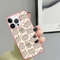 Cute Cat P-Pusheens Back Phone Cover Case for iPhone 17 Pro Max XR 15 Plus 14 12 XS Air 11 16 13 Pro