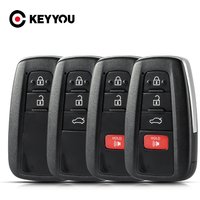 KEYYOU For Toyota Prius Camry 2016 2017 2018 RAV4 2019 Fob 2 2+1 3 3+1 Buttons Smart Remote Control Car Key Case Blank Shell