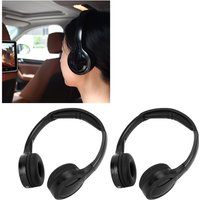 2 Channel Cordless Infrared IR Stereo Audio Headphone Earphone for Car Headrest DVD Cordless Headphone Infrared Headphone