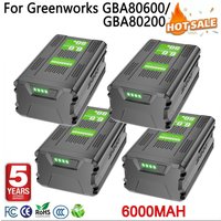 Bonacell 6000 mAh Ersatzakku für Greenworks GBA80600 GBA80250 GBA80300 GBA80200 Li-Ion 80 V Rasenmäher-Elektrowerkzeug-Akku