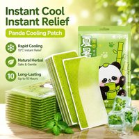 Irregular Cartoon Cooling Patches Ease Summer Overheating Discomfort for Kids and Adults Refreshing Hydrogel Layers Rapidly