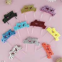Birthday Candles Colorful One-Piece Letter Candles Cake Decoration Baking Accessories English Happybirthday Candles Creative