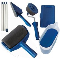 8pc/Set Multifunctional Paint Roller Corner Brush Handle Tools Wall Painting Roll DIY Household Easy to Operate Painting Brushes