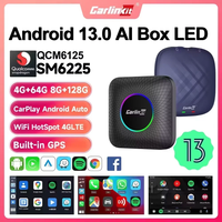 2026 CarlinKit CarPlay AI Box Android 13 SM6225 QCM6125 8-rdzeniowy Android Auto Bezprzewodowy adapter CarPlay WiFi 4GLTE Connect GPS 64G 128G FOTA Aktualizacja dla przewodowych samochodów CarPlay