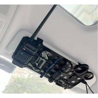 New Carbon Fiber Tactical Car Visor Organizer EDC Tool Hanger For Vehicle, SUV, Truck Rigid Molle Panel Hunting Airsoft Gear