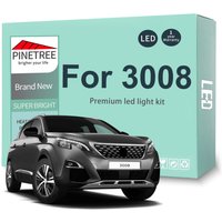 Led Interior Light Kit For Peugeot 3008 2009-2015 2016 2017 2018 2019 2020 Led Bulbs Dome Map License Plate Light Canbus
