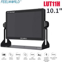FEELWORLD 10.1 Inch 2000nit Ultra Bright IPS Touch Screen 3DLUT HDMI-Compatibled Camera Field Monitor with F970 External-LUT11H